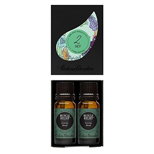 Edens Garden Muscle Relief Value Pack Synergy Blend 100% Pure Undiluted Therapeutic Grade GC/MS Certified Essential Oil