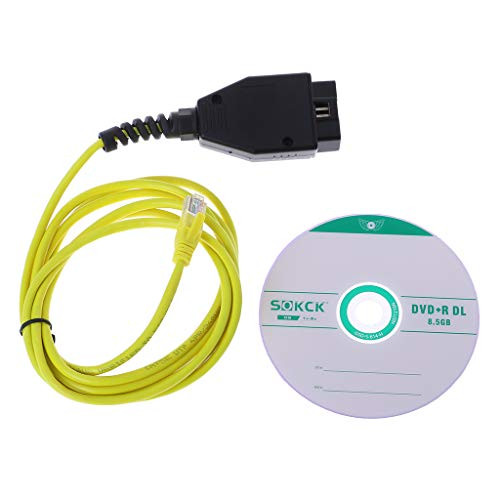 Autone New ESYS Data Cable for BMW ENET Ethernet to OBD Interface E_SYS ICOM Coding for F_Serie Diagnostic Cable