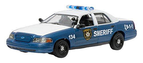 Greenlight 86504 Walking Dead Rick & Shane's 2001 Ford Crown Victoria Police Interceptor 1:43 Diecast