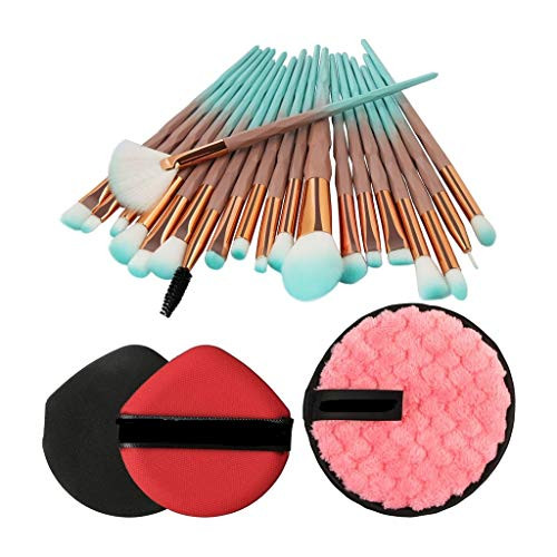 Exteren 20PCS Make Up Foundation Eyebrow Eyeliner Blush Cosmetic Concealer Brushes _B_ Exteren 20PCS Make Up Foundation Eyebrow Eyeliner Blush Cosmetic Concealer Brushes _B_