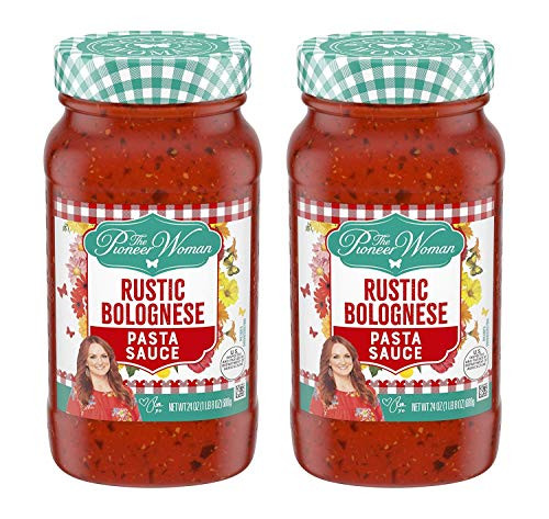 Pioneer Woman Pasta Sauce_ 24 oz Jar _Rustic Bolognese_ 2 Pack_