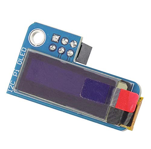 Ferwooh PiOLED 0.91inch OLED Screen Display Module I2C 128X32 SSD1306 Blue for Raspberry Pi 4B 3B 3B Plus  2B B Zero_Blue_