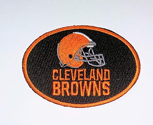 BROWNS iron on embroidered EMBROIDERY patches patch SIZE 2.8 X 2.2 INCHES FOOTBALL OHIO DOG POUND