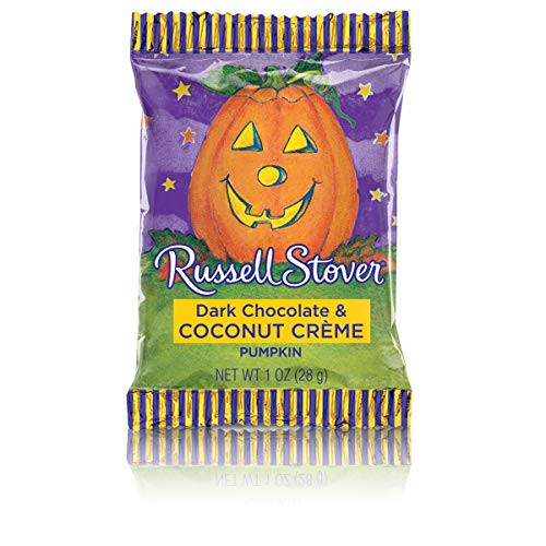 Russell Stover Dark Chocolate Coconut Cream Pumpkin_ 1 oz. Bar Russell Stover Dark Chocolate Coconut Cream Pumpkin_ 1 oz. Bar