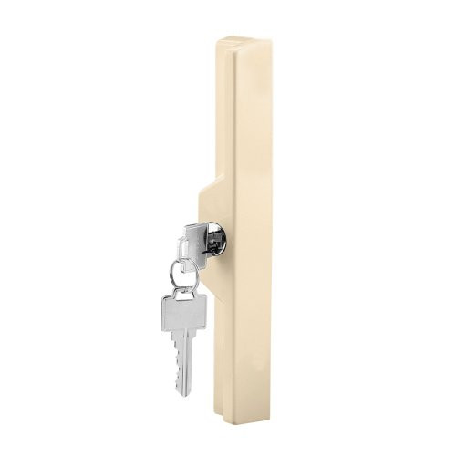 Prime-Line Products C 1121 Sliding Door Outside Pull with Key, Almond Diecast