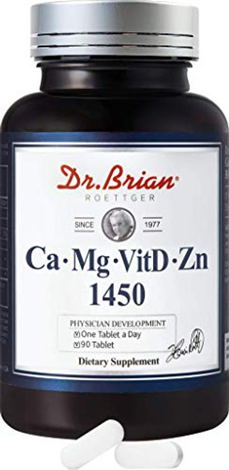 Dr. Brian Calcium Magnesium Vitamin D Zinc Mineral Supplement 90 Tablets Calcium Magnesium Zinc with Vitamin D3 Multiminerals for Women Men Supports Bone Immune Joint Teeth Osteoporosis Nerve Health