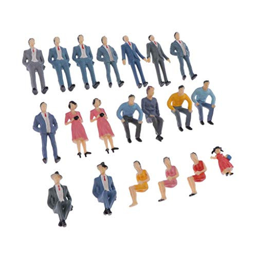 dailymall 20pcs Painted Model Train People Figures 1 30 Scale G _ Perfect for Layout or Diorama