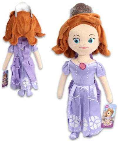 Disney Sofia the First Plush Backpack _ 17 inch H
