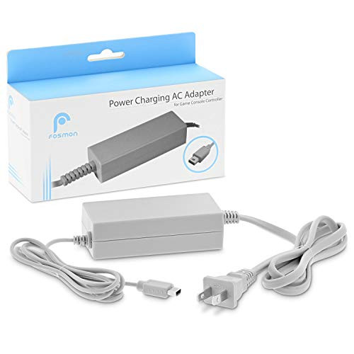 Fosmon _ETL Listed_ Wii U GamePad Charger _ 2017 Upgrade Power AC Charging Adapter Cable for Nintendo Wii U GamePad