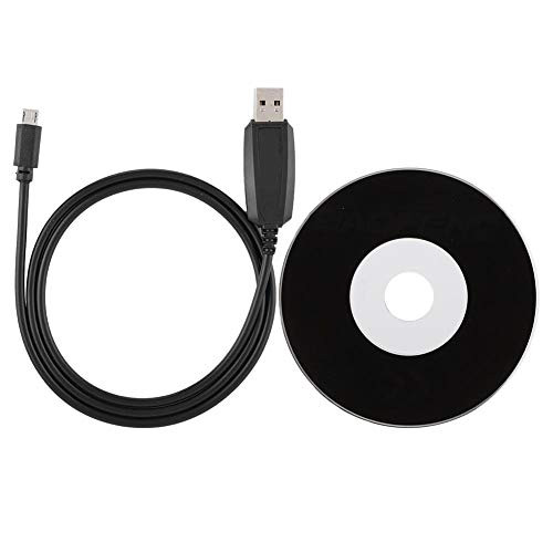 Richer_R USB Programming Cable for Baofeng Two Way Radio UV_5R_ USB Programming Writing Cable  Plus  Driver CD for Baofeng BF_T1 BF_9100 Radios Walkie Talkie