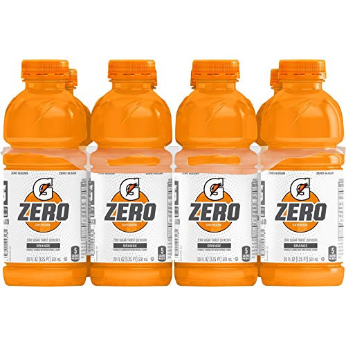 Gatorade Zero Orange Sports Drink 8 PK 20 OZ Bottles