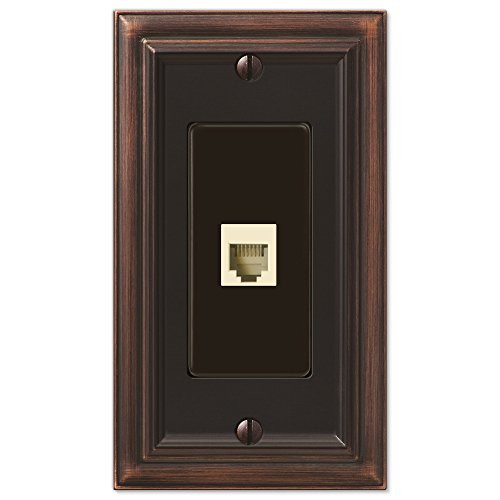 AmerTac 94PHVB Amerelle Continental Aged Bronze Cast 1 Phone Wallplate