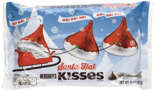 Hershey's Milk Chocolate Holiday Santa Hat Kisses 11 oz _Pack of 2_