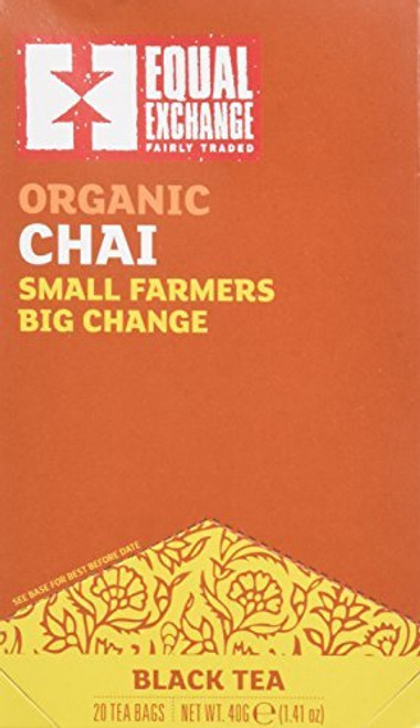 Equal Exchange Organic Teas C_Caffeine Chai Black Teas 20 tea bags