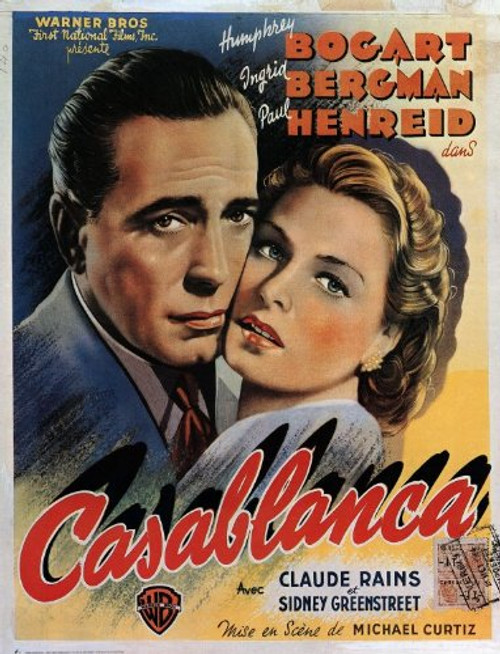 Pop Culture Graphics Casablanca Poster Movie B 11x17 Humphrey Bogart Ingrid Bergman Paul Henreid Claude Rains Pop Culture Graphics Casablanca Poster Movie B 11x17 Humphrey Bogart Ingrid Bergman Paul Henreid Claude Rains