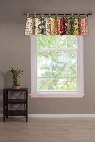 Greenland Home Antique Chic 21 X 84-Inch Cotton Window Patchwork Valance, Multicolor