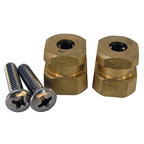 LASCO 01_4076 Brass Spud Adaptor for Faucet Handle_ O_Broach_ 3_3 Reference_ 5 8_Inch