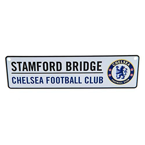 Chelsea FC Official Window Street Sign _One Size_ _White_ Chelsea FC Official Window Street Sign _One Size_ _White_