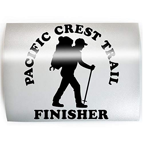 PACIFIC CREST TRAIL FINISHER _ PICK COLOR  and  SIZE _ Hiking PCT Thru Hiker Vinyl Decal Sticker B