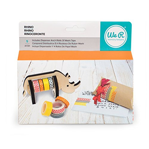 American Crafts 660795 We R Memory Keepers Washi Tape Dispenser Rhino