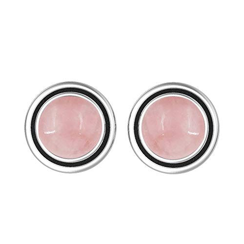 Natural 7mm Round Shape Rose Quartz Stud Earrings 925 Silver Plated Handmade Stud Earrings Jewelry For Women Natural 7mm Round Shape Rose Quartz Stud Earrings 925 Silver Plated Handmade Stud Earrings Jewelry For Women