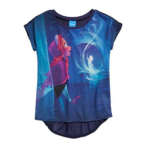 Disney Frozen Anna and Elsa Magic Girls Blue T_Shirt _ 7 Disney Frozen Anna and Elsa Magic Girls Blue T_Shirt _ 7