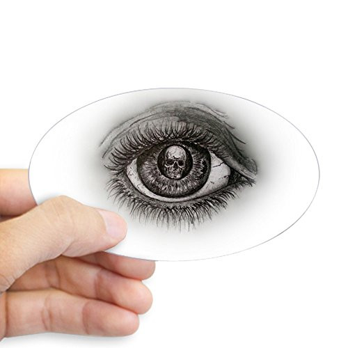 CafePress Eye D Oval Bumper Sticker_ Euro Oval Car Decal