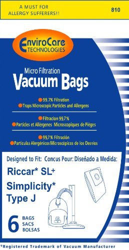 Riccar SL Plus   and  Simplicity Type J Bag for Champ_ 6 Bags by Riccar Simplicity