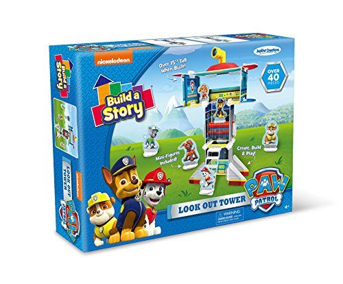 Nickelodeon Build A Story 13010 Paw Patrol Look Out Tower Stem Building Playset, 10" x 14", Multicolor (Pack of 64)