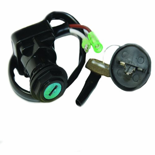 Caltric Ignition Key Switch Compatible with Kawasaki Prairie 300 Kvf300 4X4 B1 A1 1999 Atv Switch