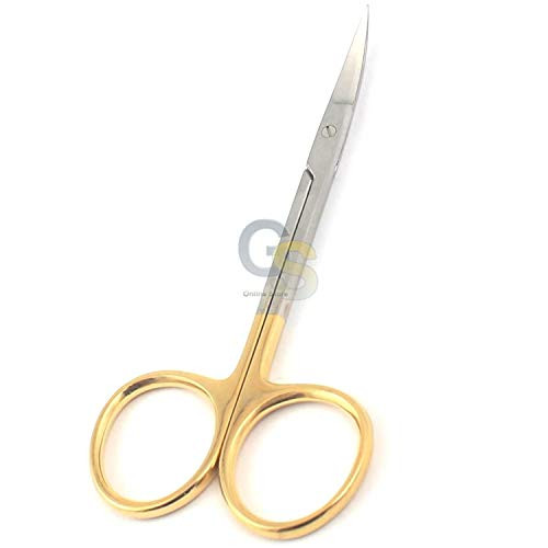 G.S T C O.R Grade IRIS Scissors 4.5 inch Curved German Grade Stainless Steel Instruments