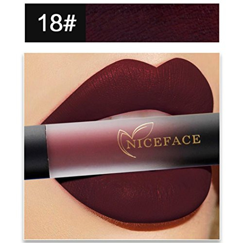 Lipstick Set_Putars Fashion New 18 Colors Lip Lingerie Matte Liquid Lipstick Waterproof Lip Gloss Makeup _R_
