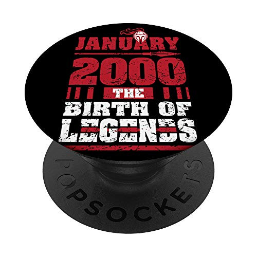 2000 The Birth Of Legends 20 Yrs Years Old 20th B_day Gifts PopSockets Grip and Stand for Phones and Tablets