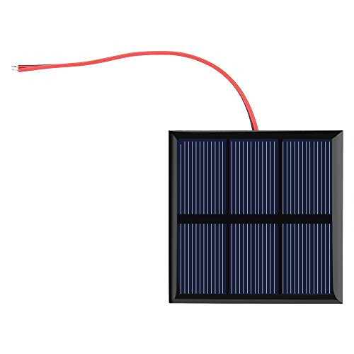 Polycrystalline Solar_ 0.7W 1.5V Mini Portable Solar Panel DIY Power Module Charger for 1.2V Battery with Wire 7070MM