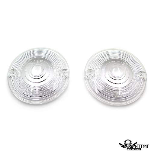 XKH_ Clear Turn Signal Lens Covers Compatible with 86_12 Harley Road Glide Road King Tour Glide _P N  449_CD_