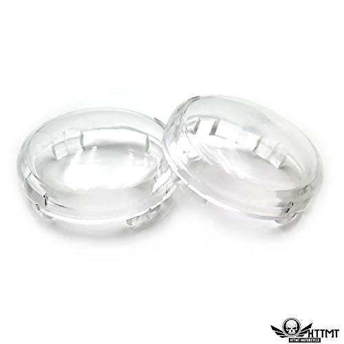 XKH_ Turn Signal Lens Cover Top Compatible with 00_13 Harley Softail Dyna Glide Sportsters Clear _P N  449_CD_