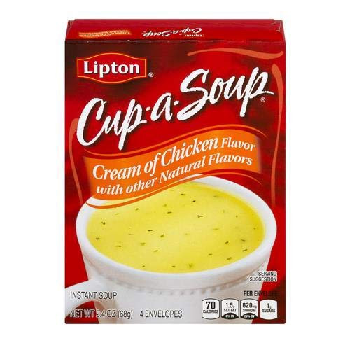 Lipton Cream of Chicken Instant Soup Mix 2.4 Oz _Pack of 3_