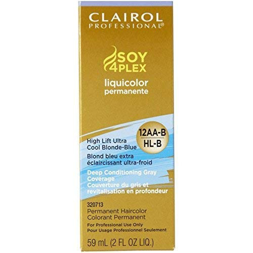 Clairol Professional Liquicolor Permanent 12Aab  Hl_B Highlift Ult Cool Blnd_Blu 2 Ounce _59ml_ _2 Pack_