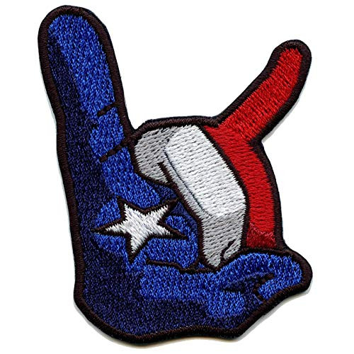 Texans Hand Sign Throwing Up The H Patch Houston Pride Embroidered Iron On