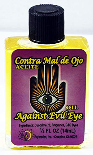 3 PIECES BRYBRADAN AGAINST EVIL EYE OIL CONTRA MAL OJO ACEITE 1 2 FL OZ 14.7ML