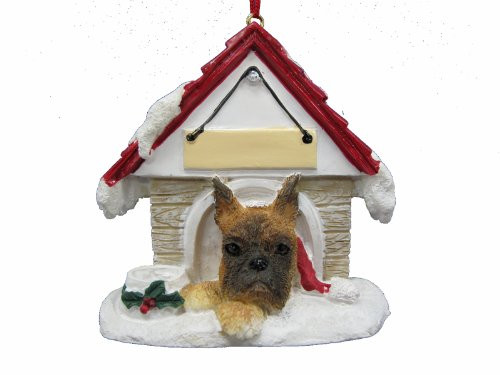 Boxer Doghouse Christmas Ornament