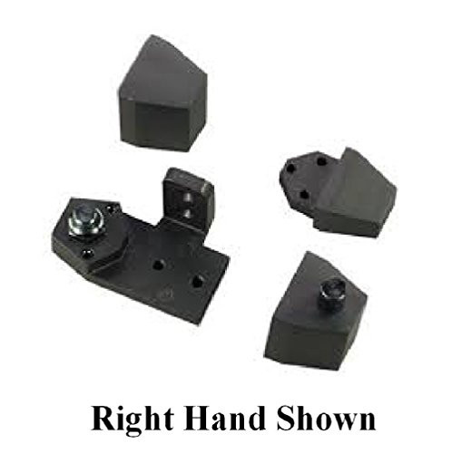 Arch/Vistawall Style TOP & BOTTOM Pivot Hinge Set for Commercial Adams Rite Type Storefront Door, Choose Handing & Finish (Right Hand in Dark Bronze)