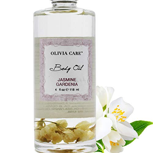 Jasmine Gardenia Body Oil _ Vegan  and  Natural _ Hydrate  and  Moisturize. Infused with VITAMIN E_ K  and  Omega Fatty Acids _ Refreshing Fragrance _ Reduce Dry Skin_ Anti_Aging Properties _ 4 OZ Jasmine Gardenia Body Oil _ Vegan  and  Natural _ Hydrate  and  Moisturize. Infused with VITAMIN E_ K  and  Omega Fatty Acids _ Refreshing Fragrance _ Reduce Dry Skin_ Anti_Aging Properties _ 4 OZ