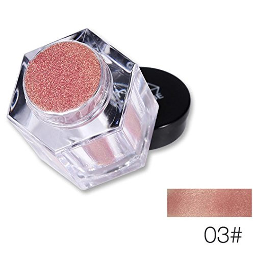 Exteren Glitter Powder Eyeshadow Makeup Waterproof Brighten Pigment Eye Shadow Cosmetic Makeup Kit Eyeshadow Palette Pallets Primer Eyeshadow With Glitter _C_