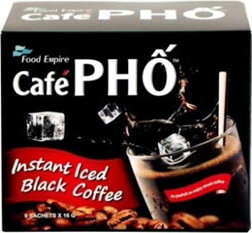 Premium Vietnamese Coffee _ Cafe Pho _ Instant Iced Black Coffee _ 9 Sachets _black_