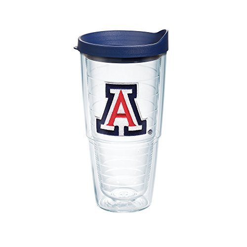 Tervis 1082392 Arizona Wildcats Tumbler with Emblem and Navy Lid 24oz, Clear Tervis 1082392 Arizona Wildcats Tumbler with Emblem and Navy Lid 24oz, Clear