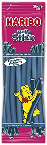 Haribo _ Raspberry and Black Berry Balla Stixx 200g 7 oz.