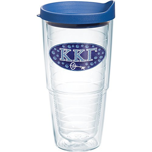 Tervis 1076214 Sorority - Kappa Kappa Gamma Tumbler with Emblem and Blue Lid 24oz, Clear Tervis 1076214 Sorority - Kappa Kappa Gamma Tumbler with Emblem and Blue Lid 24oz, Clear
