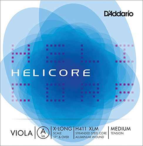 D'Addario Helicore Viola Single A String_ Extra Long Scale_ Medium Tension _ H411 XLM