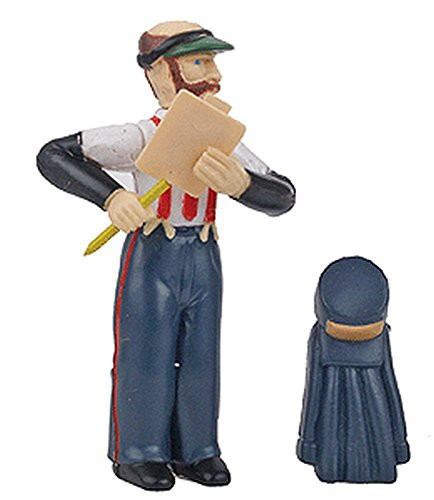 Bachmann Industries Large  inch G inch  Scale Station Agent Figure with Hat  and  Coat